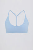 Soft Active Racerback Sports Bra in Sky