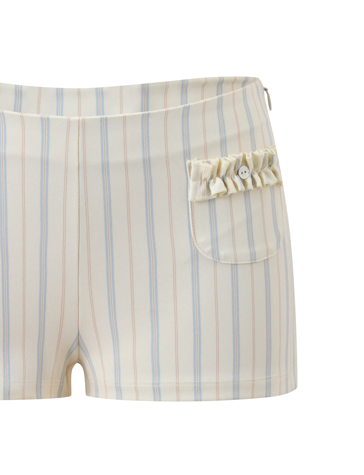 VALERIE RUFFLE HOT SHORT STRIPE