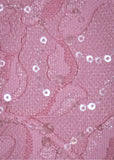 True Beauty Embellished Lace Mini Dress Pink