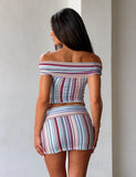 HAZE TWIST SKIRT VARIEGATED STRIPE