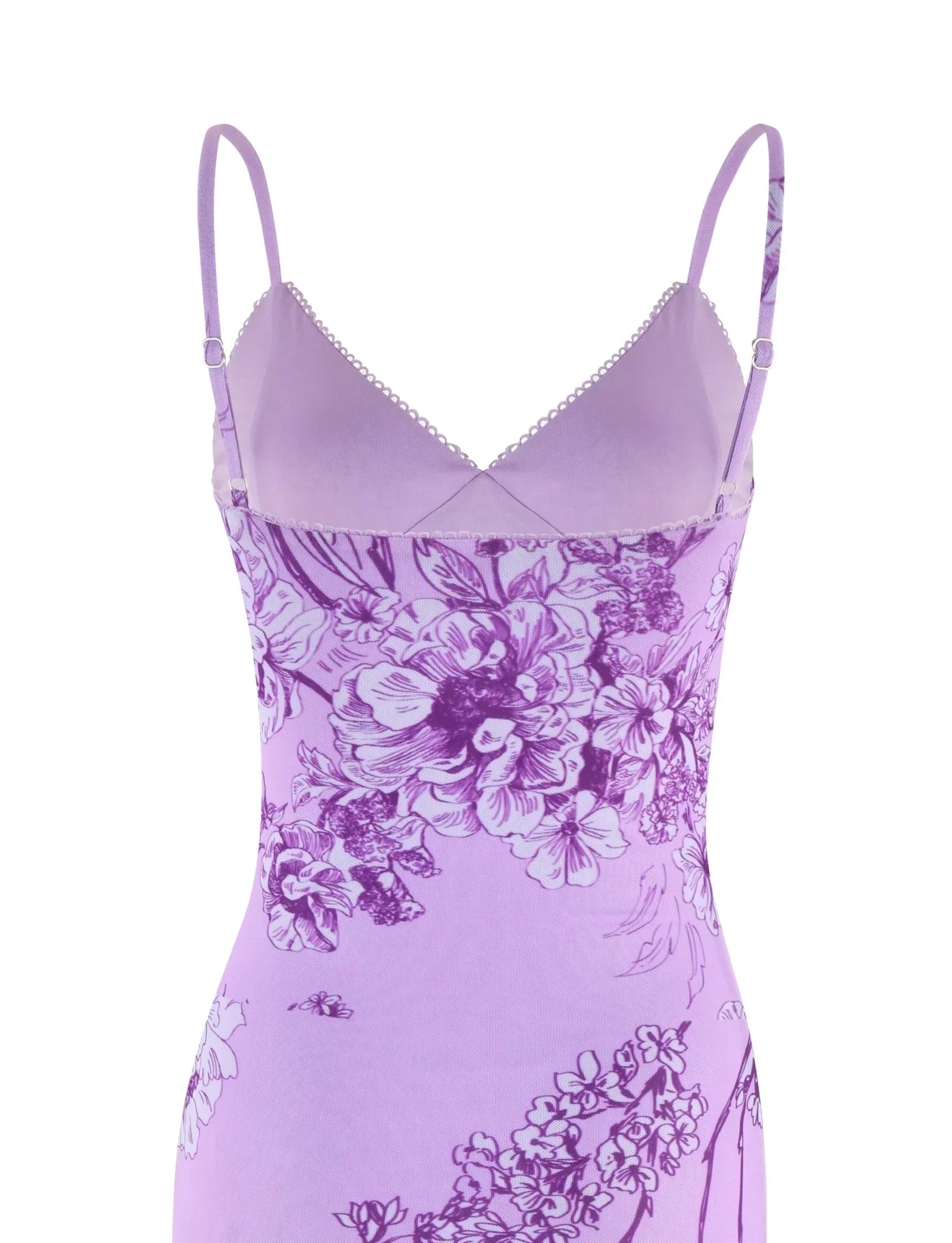 JULIANNA DRESS PURPLE FLORAL PURPLE CERAMIC FLORAL