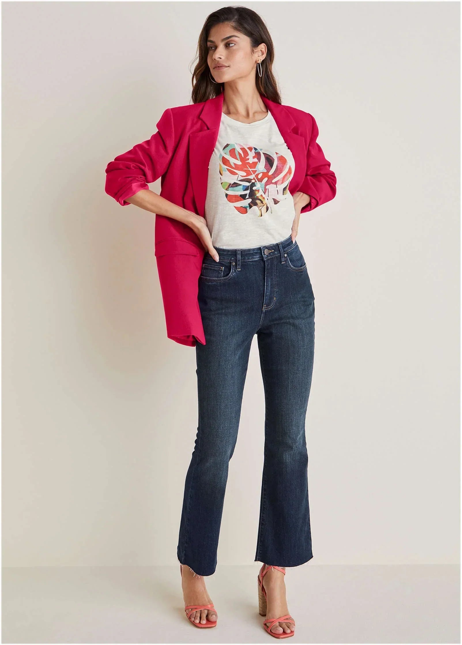 Brigitte Kick Flare Jeans Dark Wash