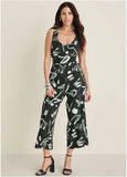 Linen Jumpsuit Modern Graffiti