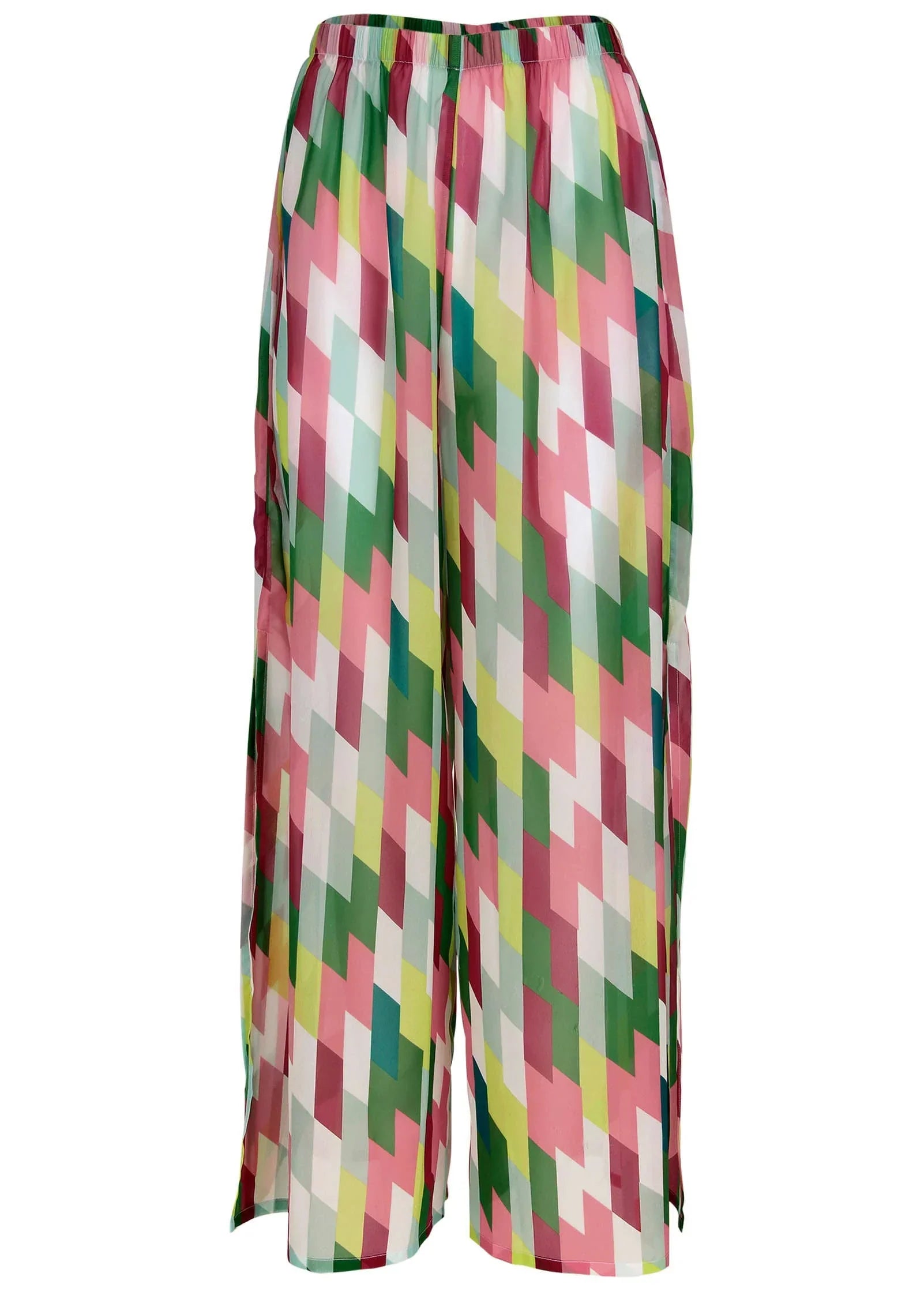 Palazzo Cover Up Pants Dynamic Geo Large