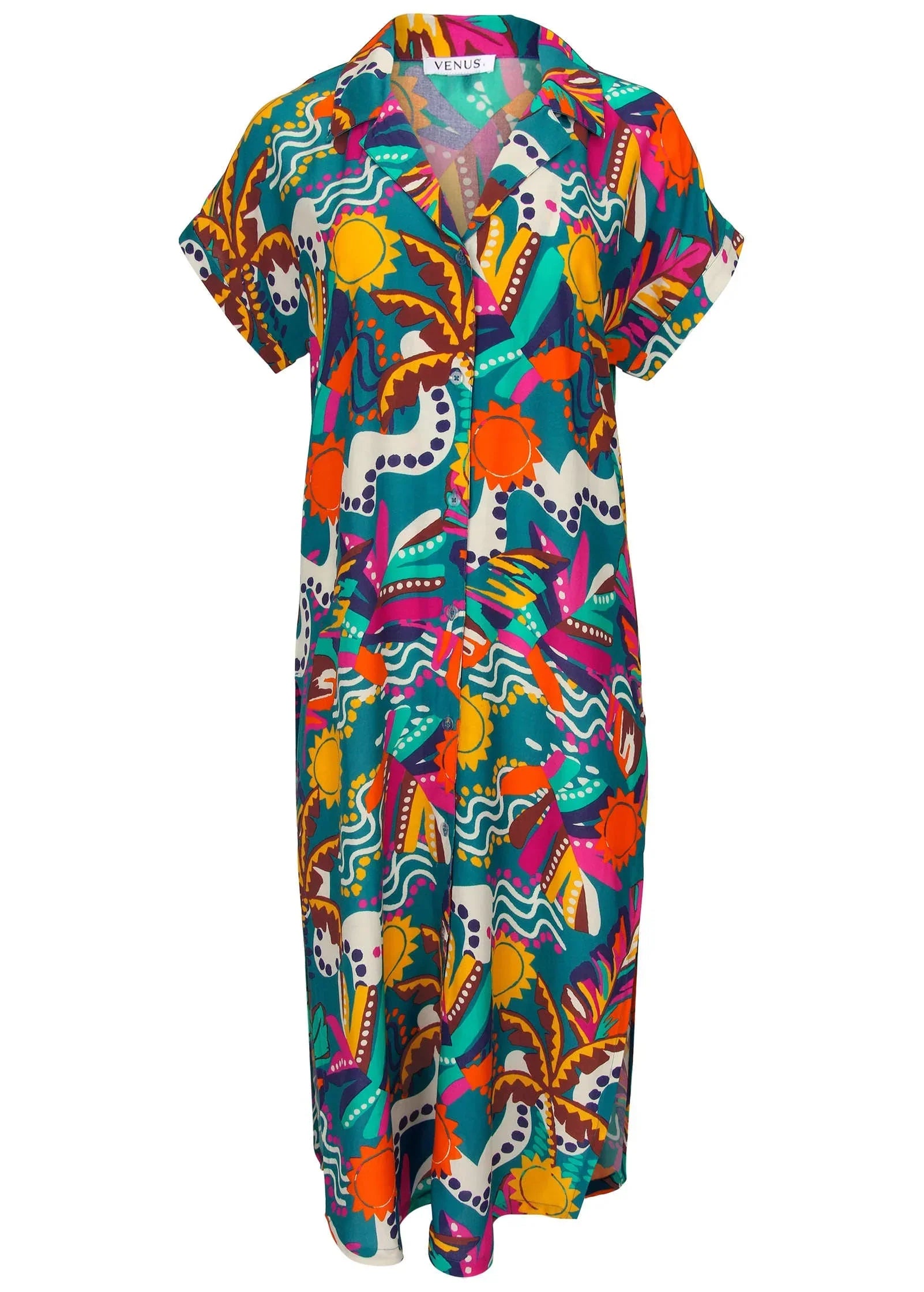 Maxi Button Down Retro Chicka Boom