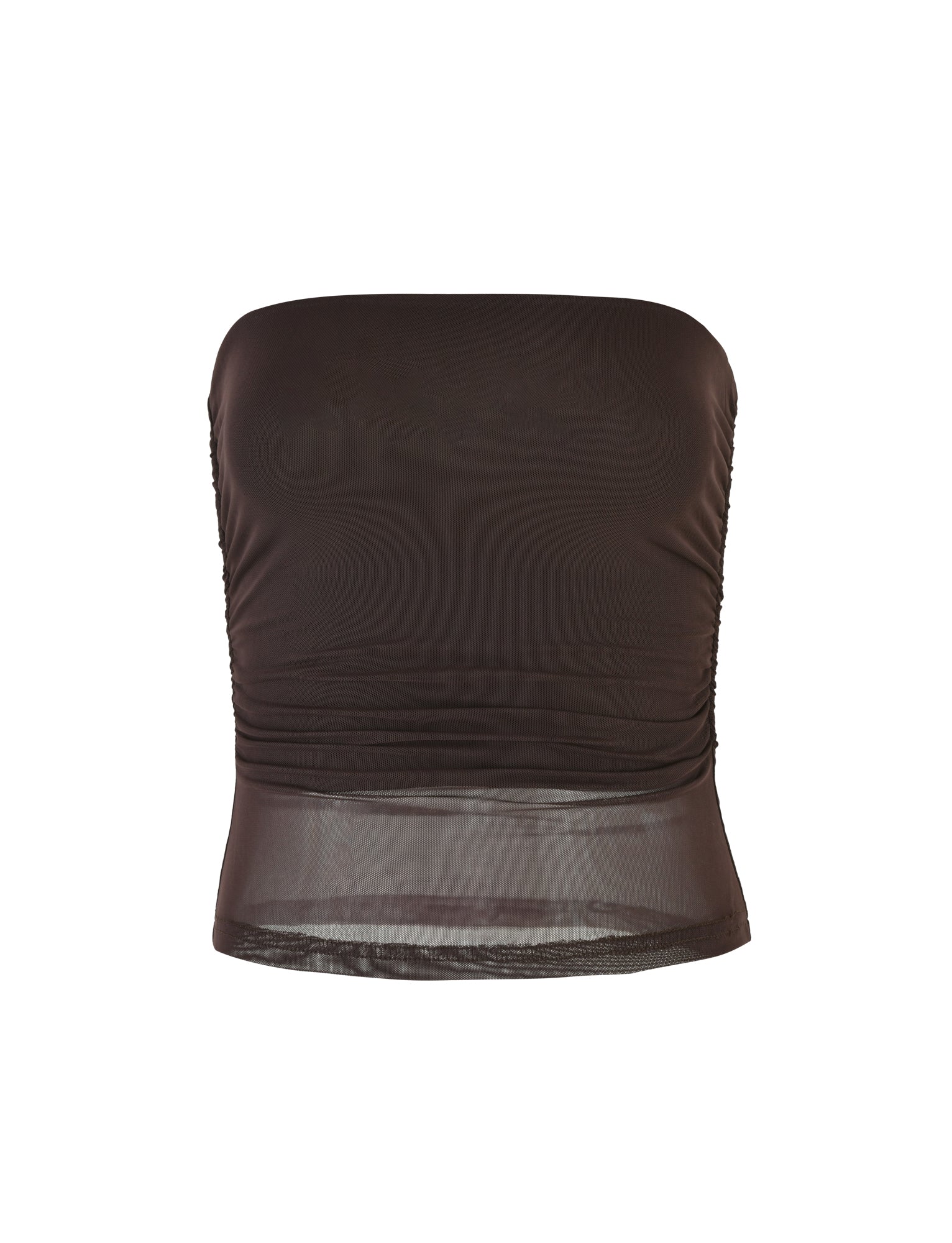 HARRIETT TUBE TOP BROWN CHOCOLATE
