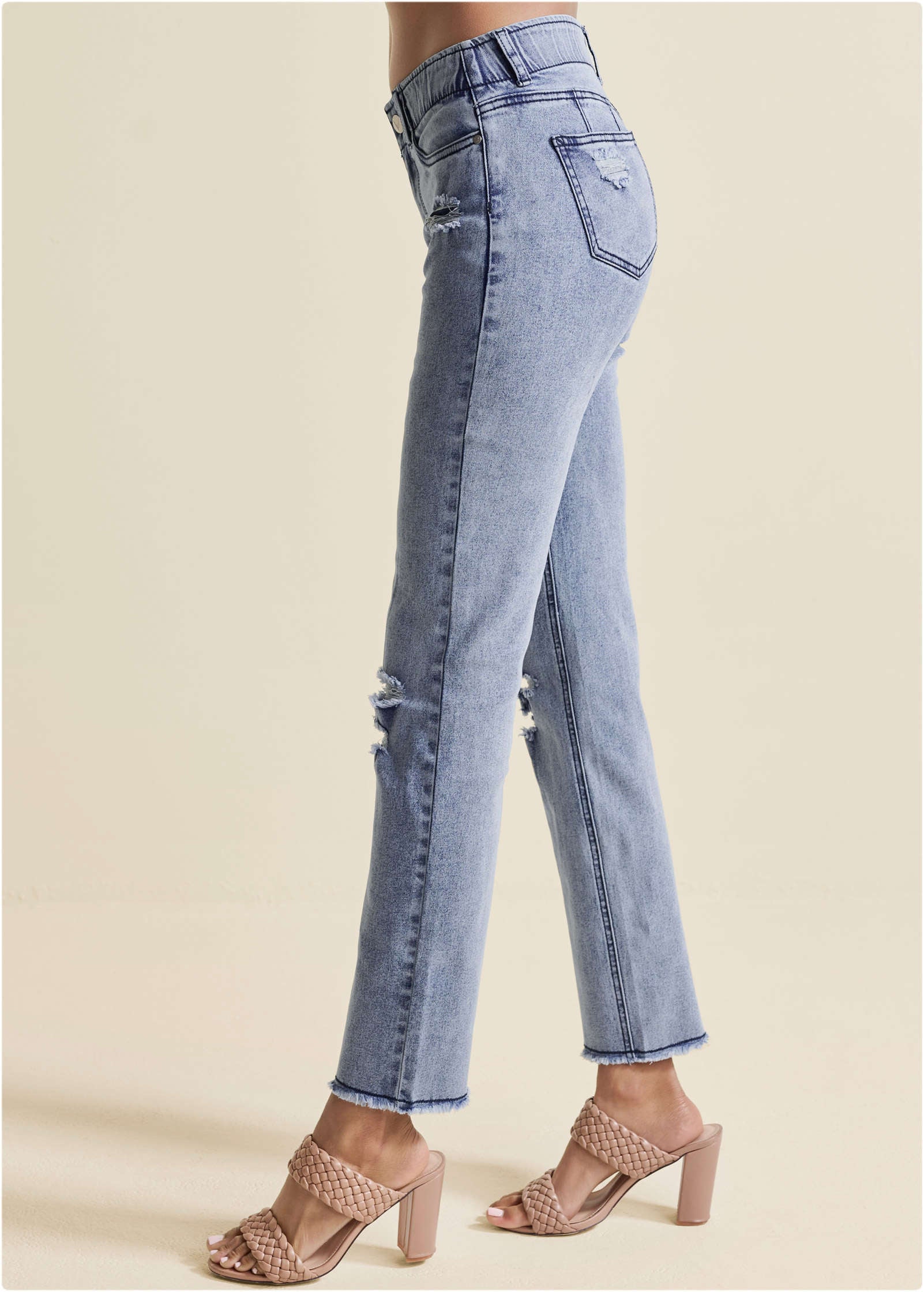 Straight Leg Acid Jeans Acid Wash