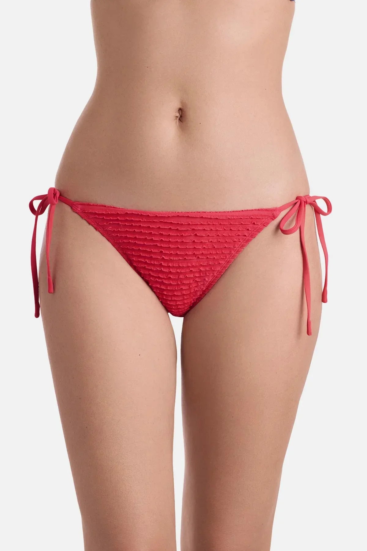 Peyton Tie Side Pant Baby Ruffle Hot Coral