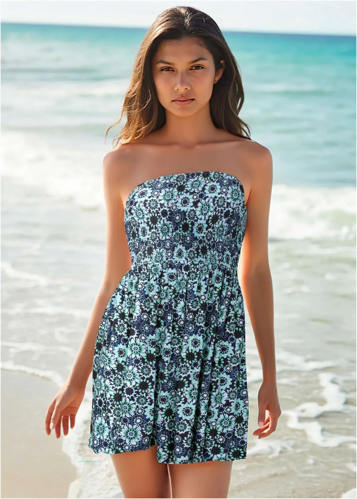 Convertible Cover Up Dress Cool Kaleidoscope