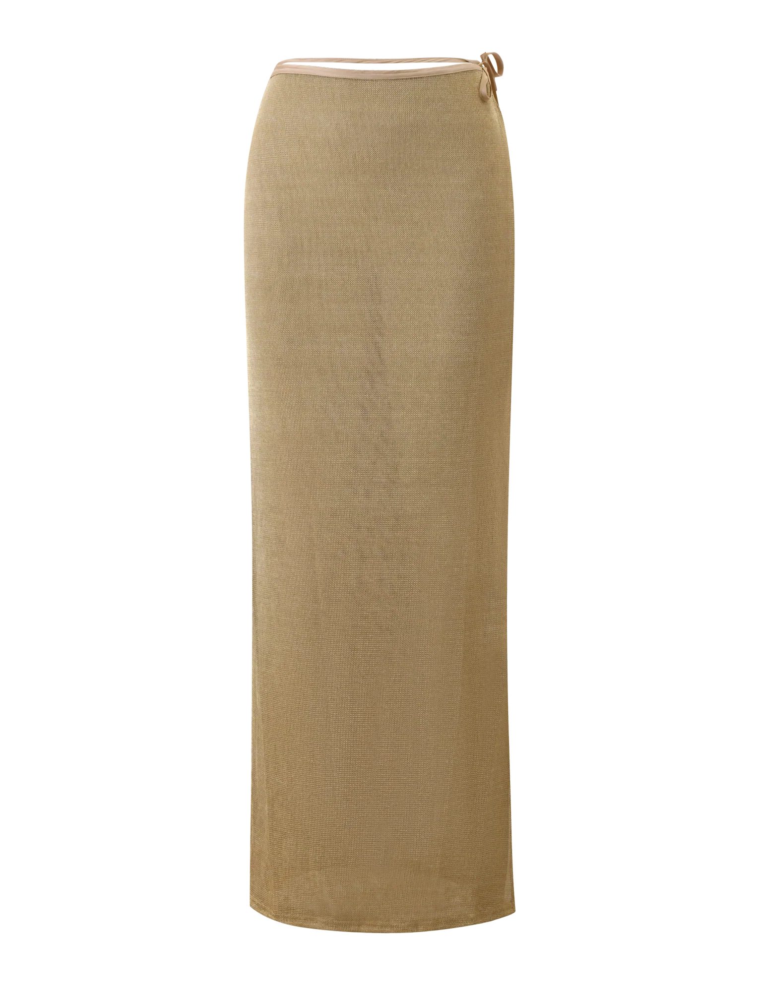 CYRENE TIE MAXI SKIRT GOLD
