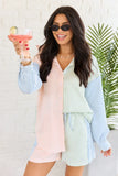 Marlow Multi Stripe Button Up Top