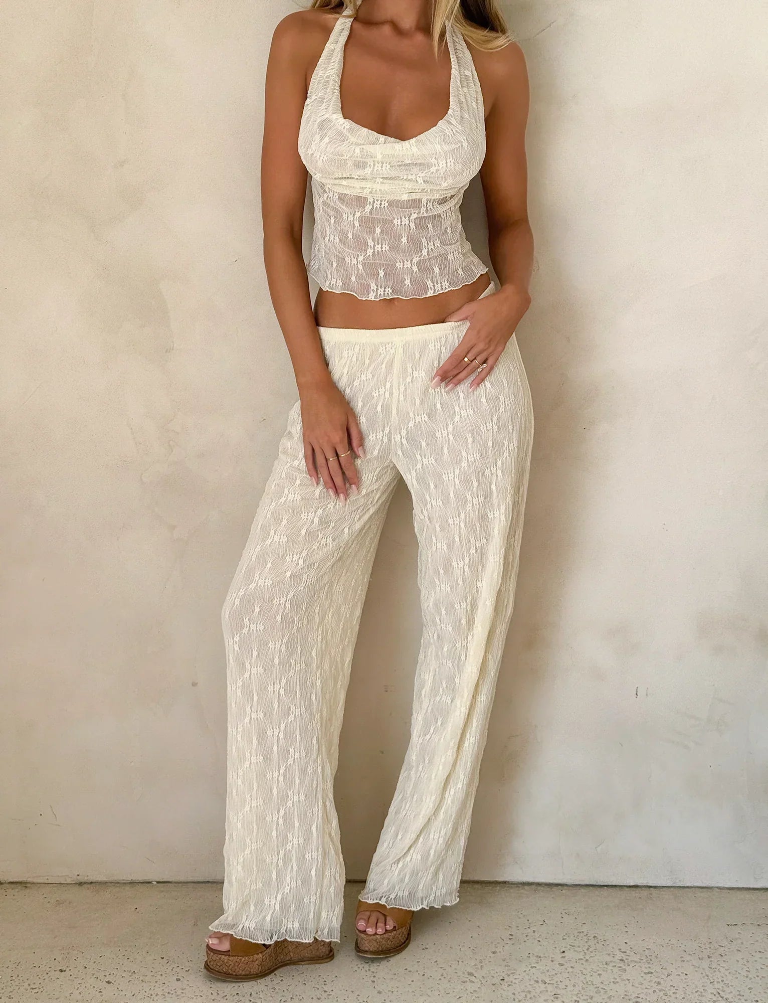 KATERINA PANT IVORY LACE