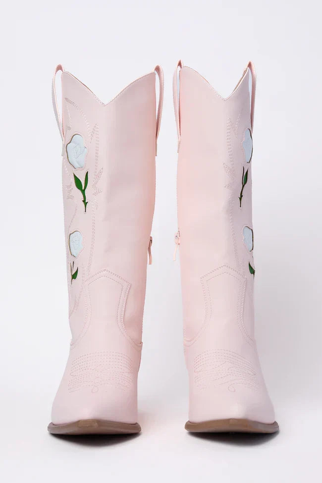 Willa Rose Pink Cowboy Boots FINAL SALE