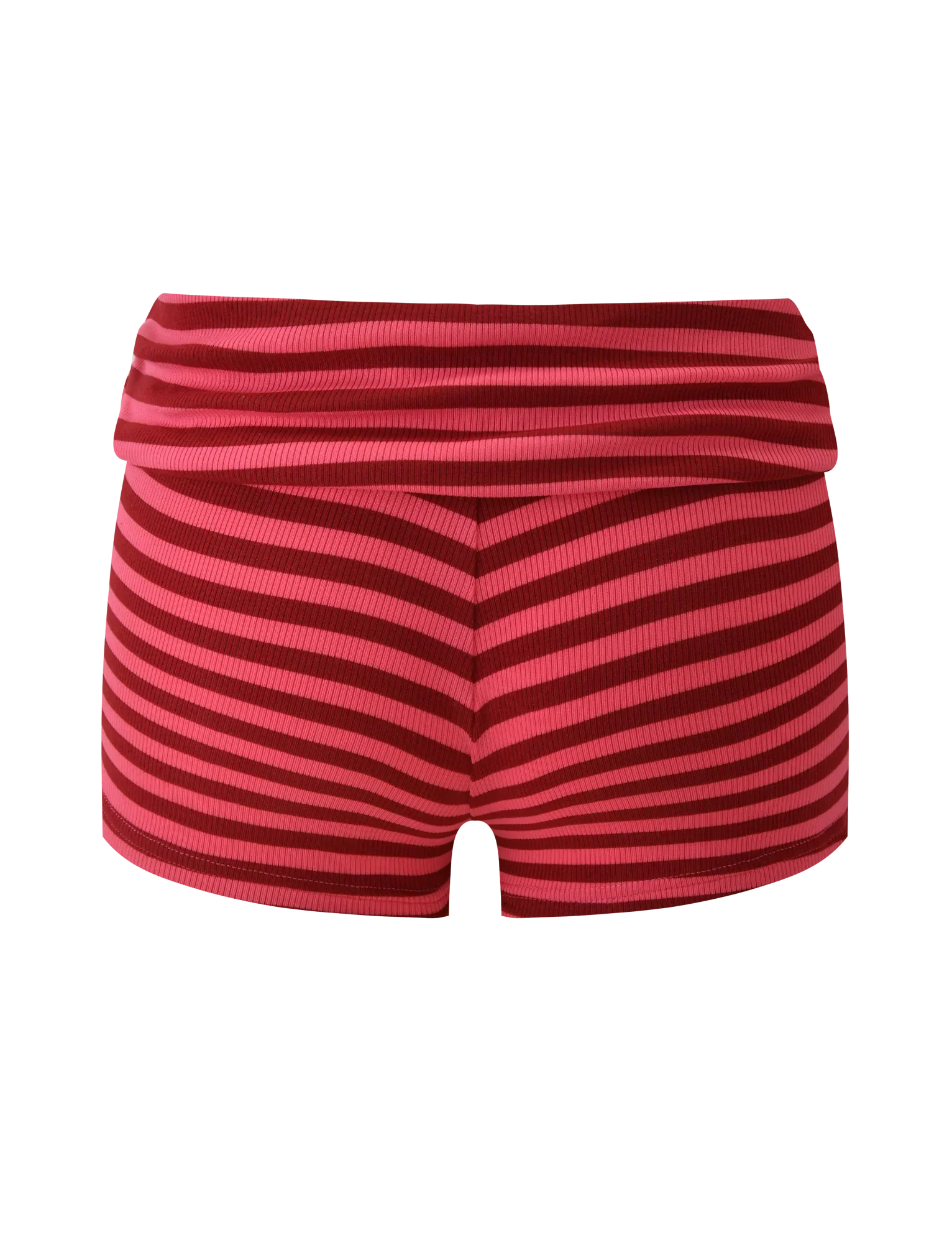 CERYS RIB SHORT PINK RED STRIPE