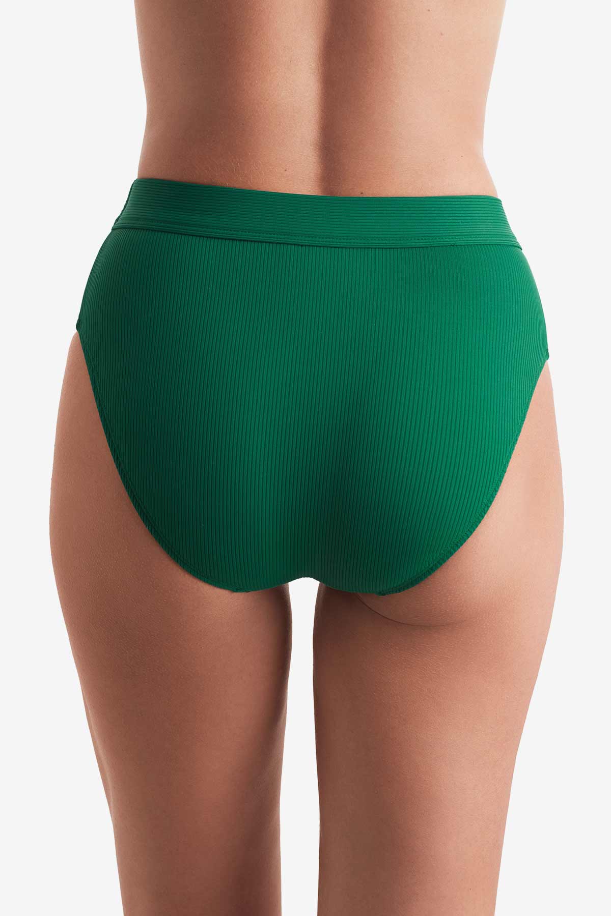 Brooke High Waist Pant Emerald Lido Rib
