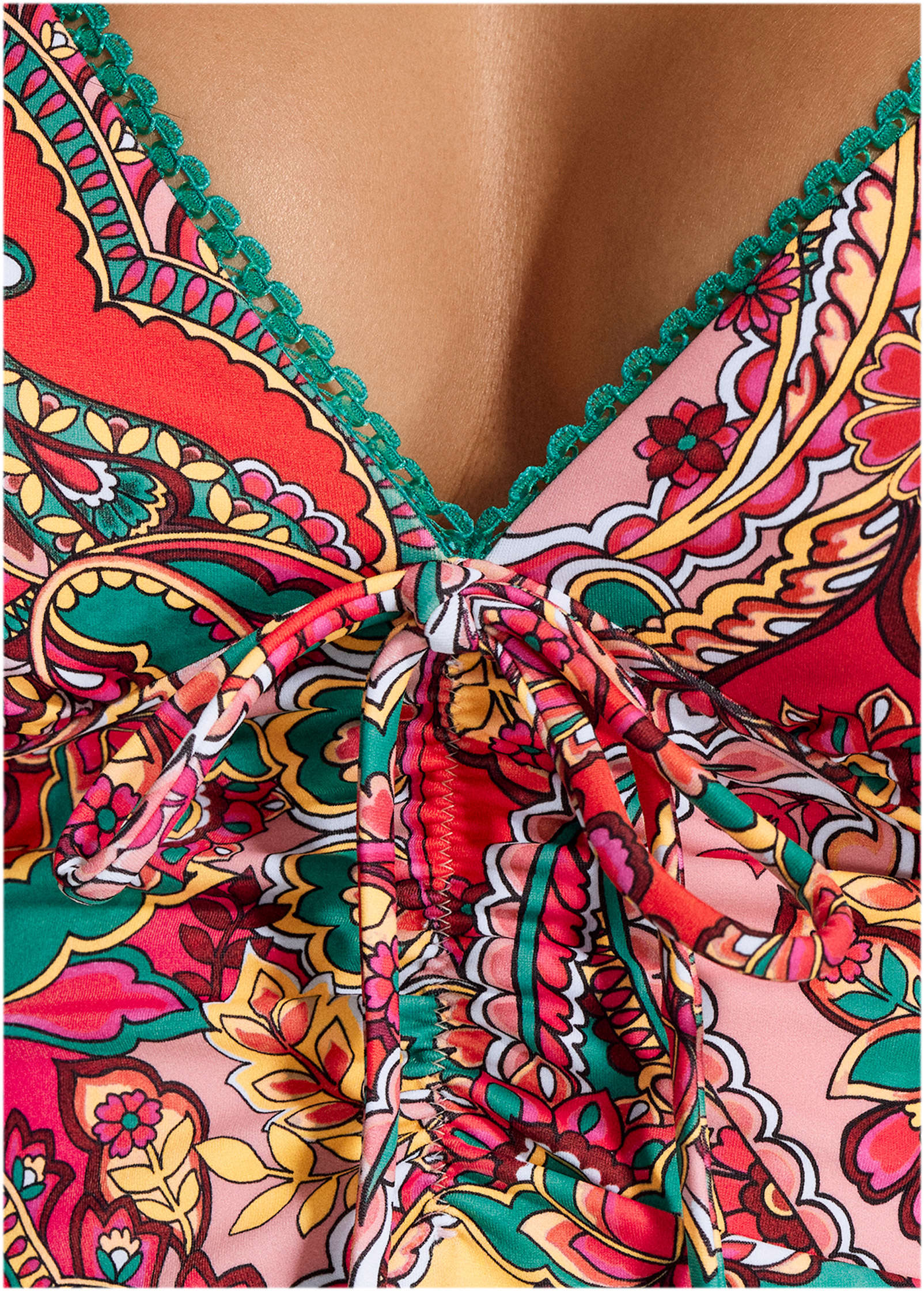 Sicily Halter Tankini Top Indian Parade