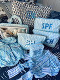 KenzKustomz Blue Palms Large Bag SPF