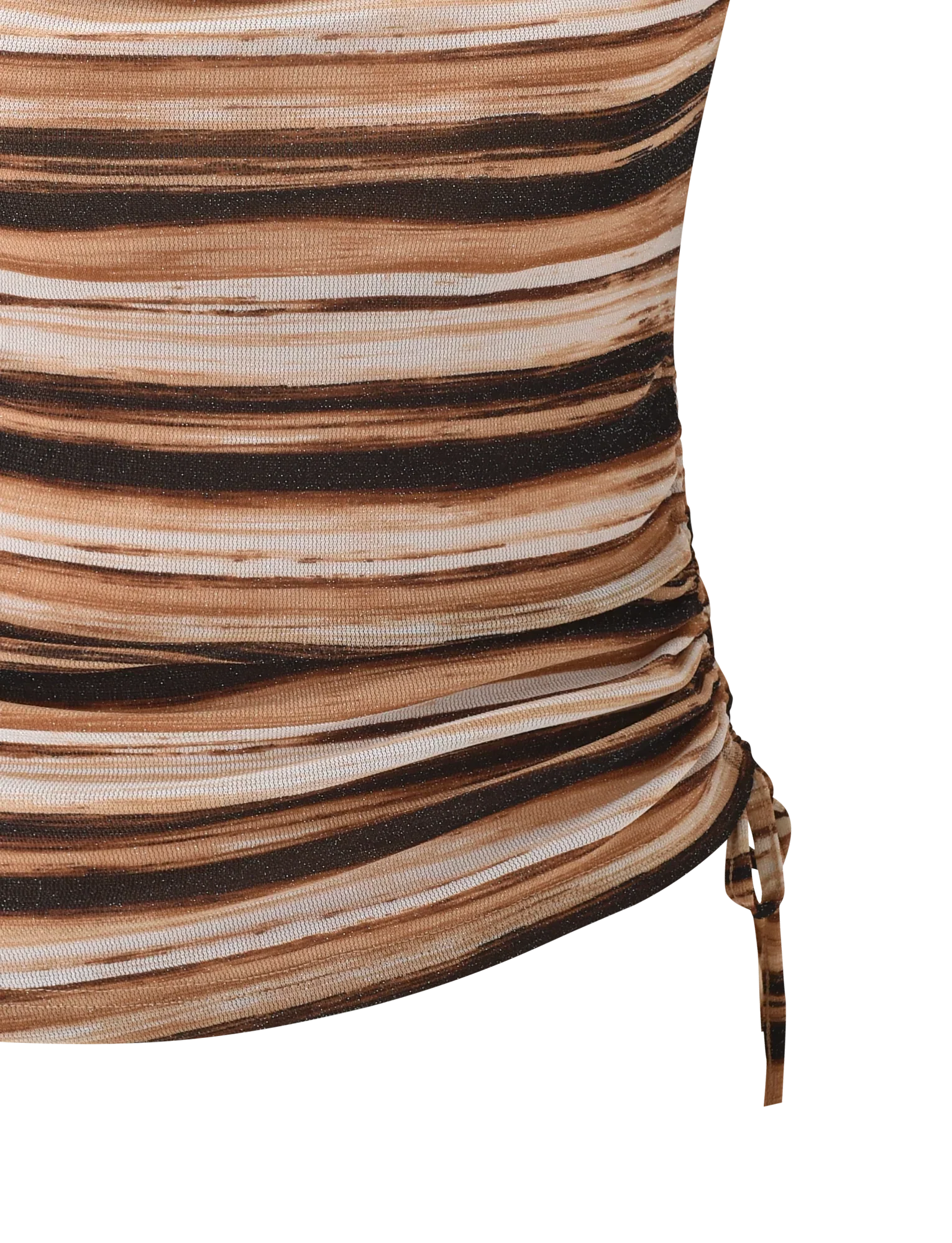 BRAELYN TOP BROWN STRIPE