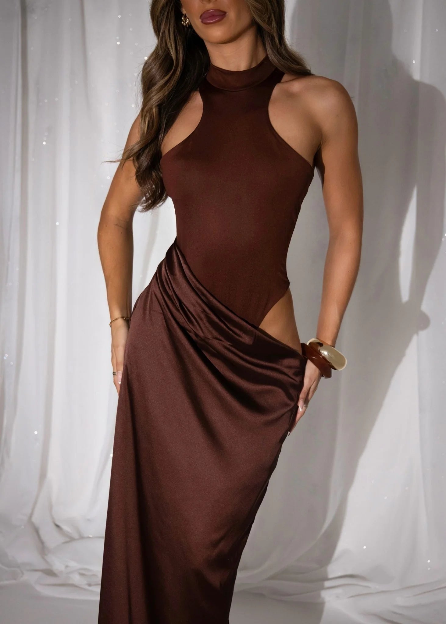 Back To You Maxi Dress Brown