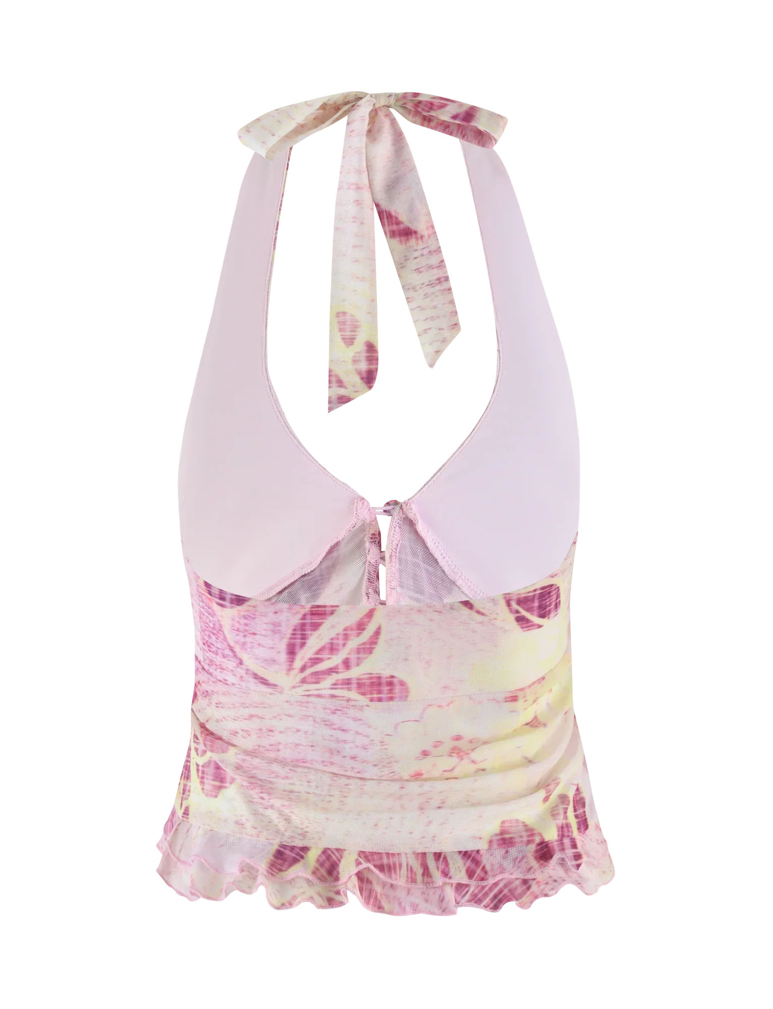 DALILA TOP GRUNGE FLORAL MAGENTA