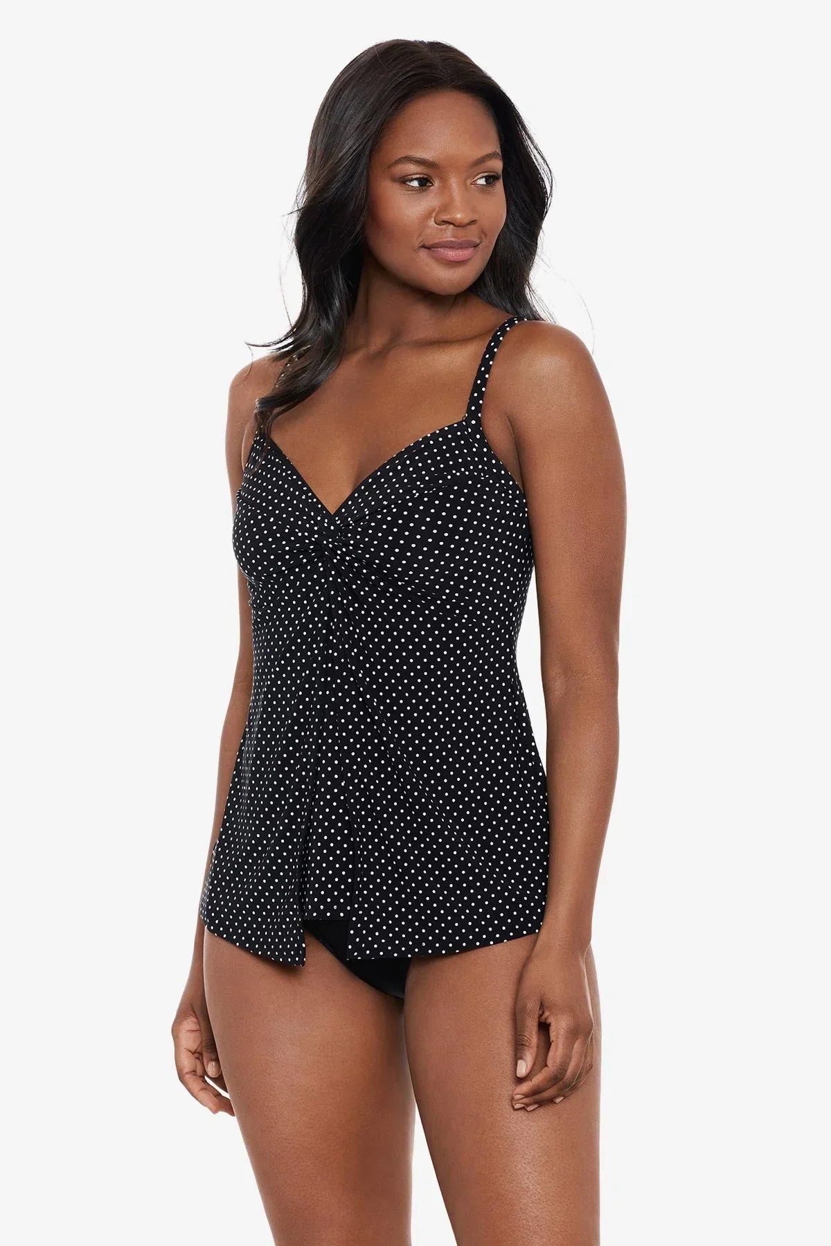 Love Knot Tankini Top in Pin Point