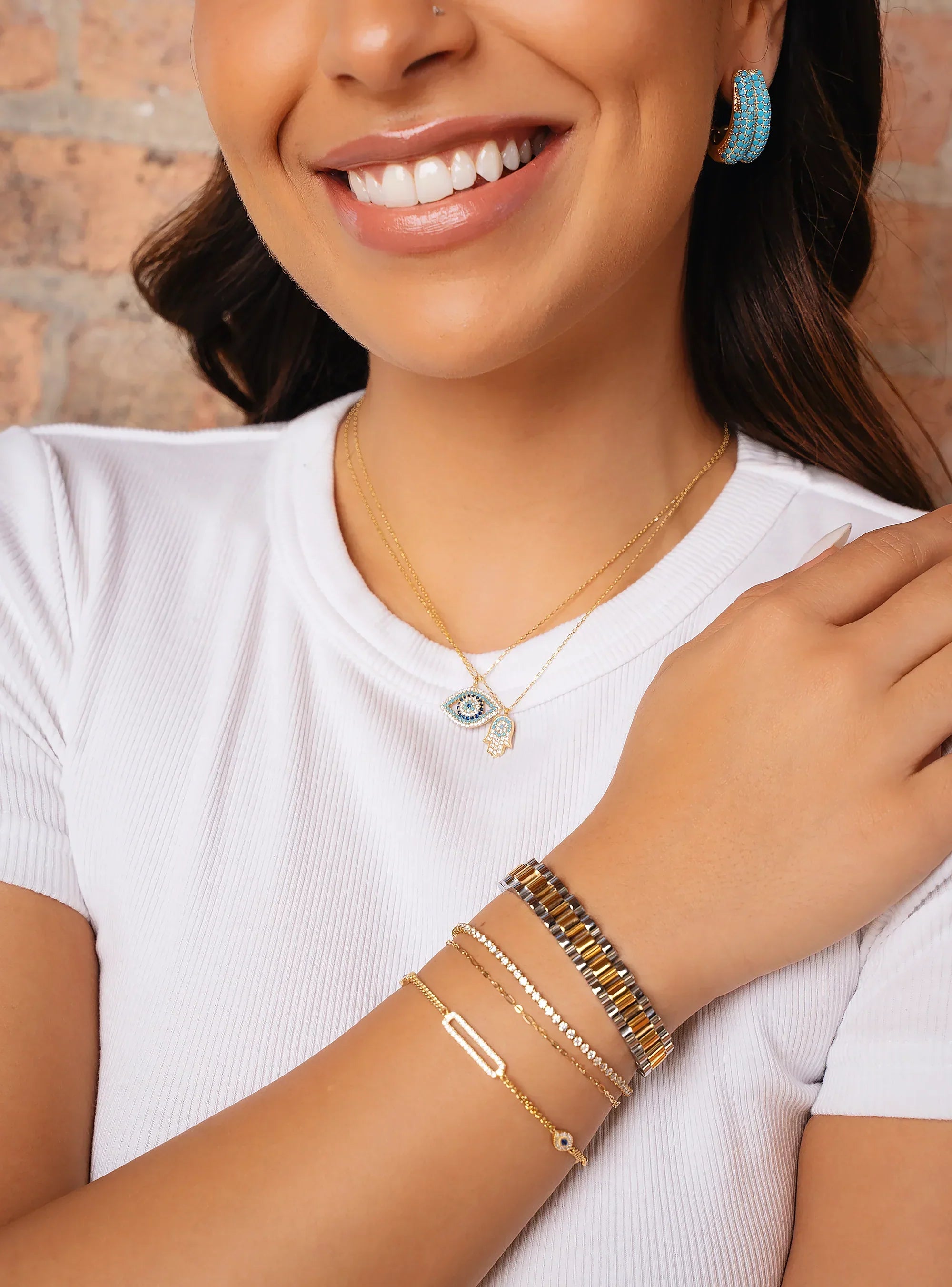 Vega Silver and Gold Band Bracelet