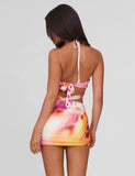 ZARIAH MINI DRESS MACRO ORCHID