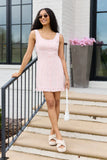 Mindy Pink Heart Gingham Dress