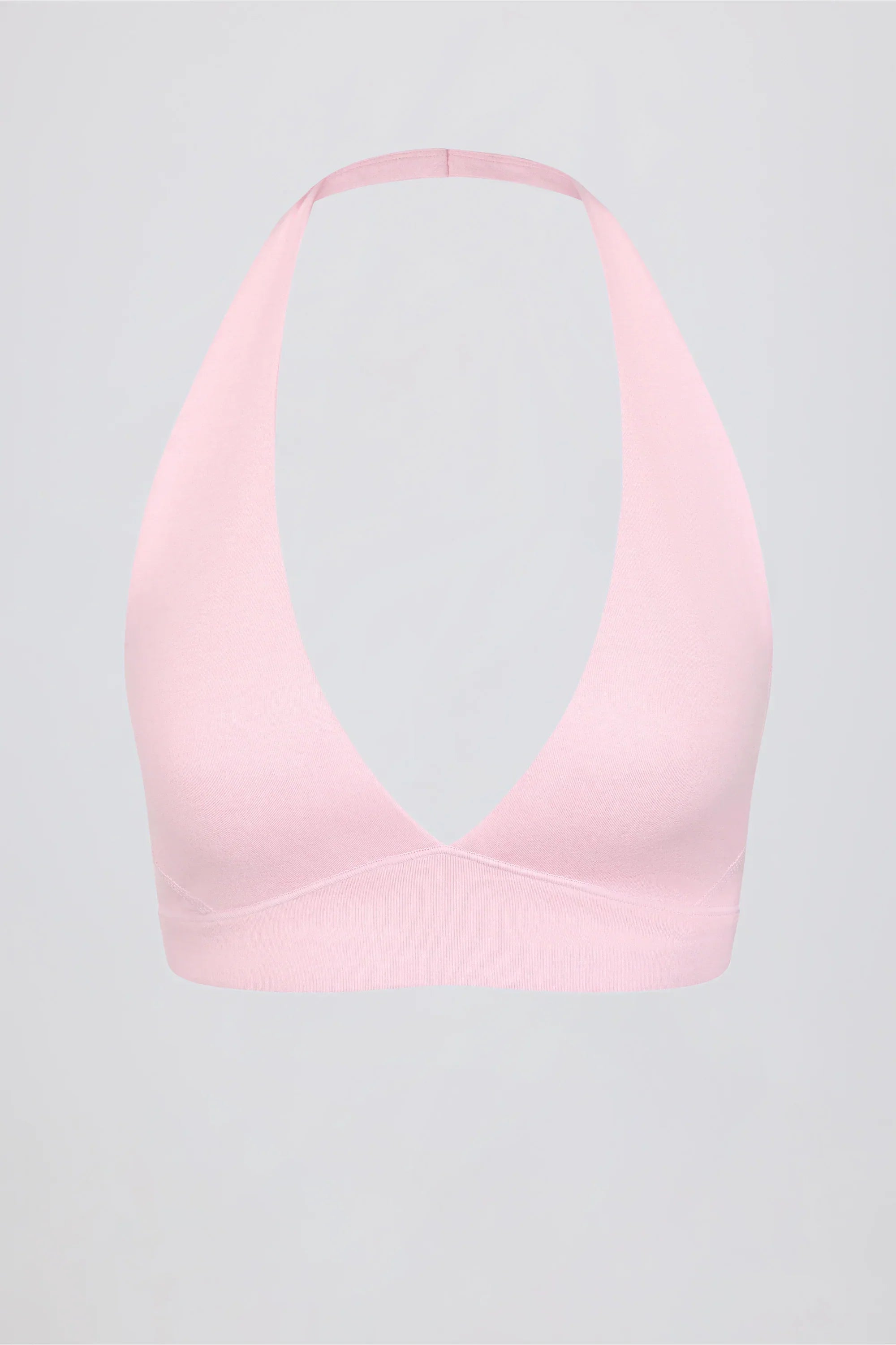 Brushed Jersey V Neck Sports Bra in Bloom