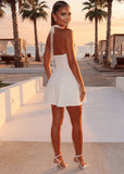 All Of Me Shell Hardware Mini Dress White