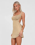 ZITA MINI DRESS GOLD