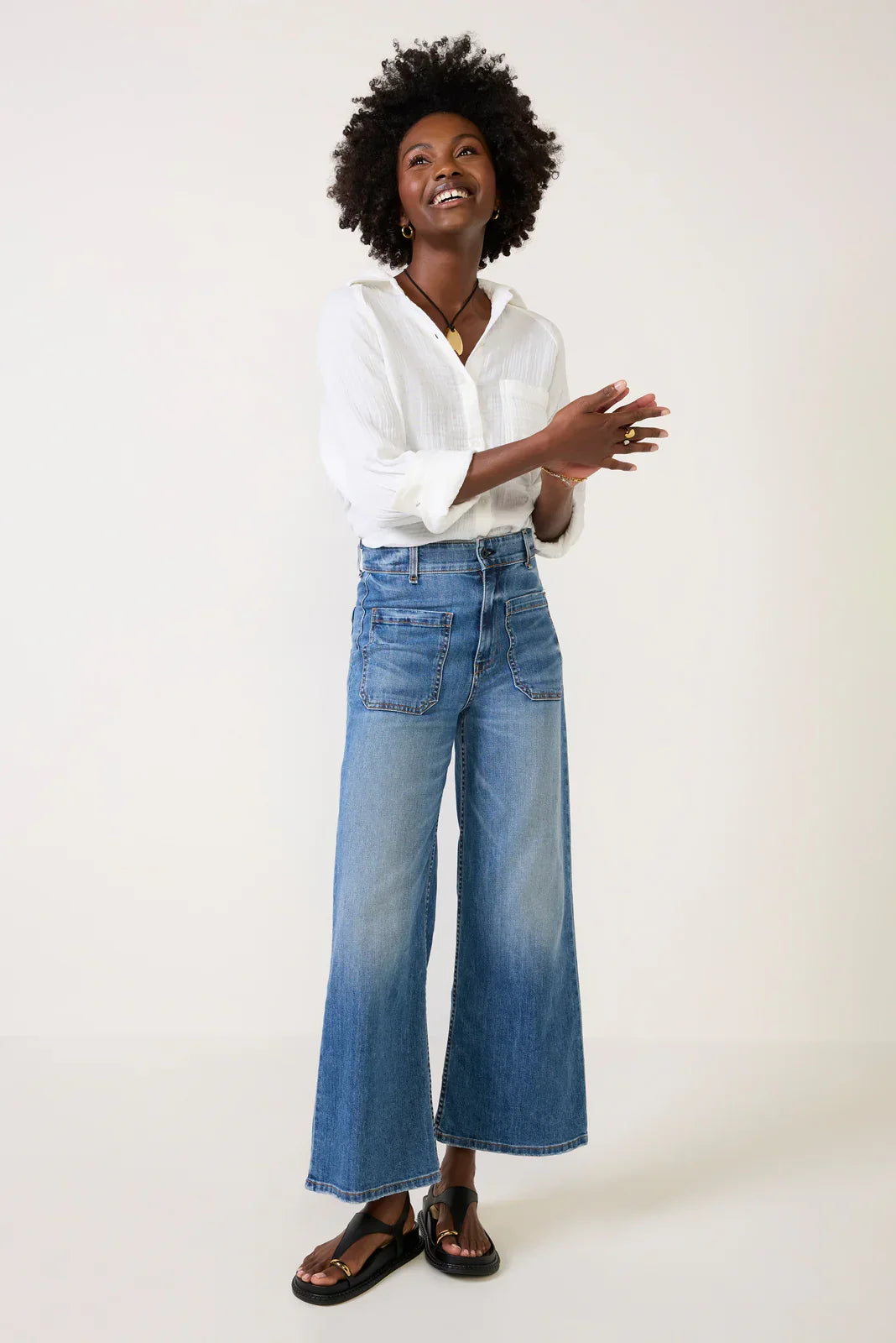 Cropped Sailor Jean