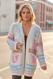 Cheyene Pastel Southwestern Print Cardigan