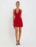 DEENA DRESS RED