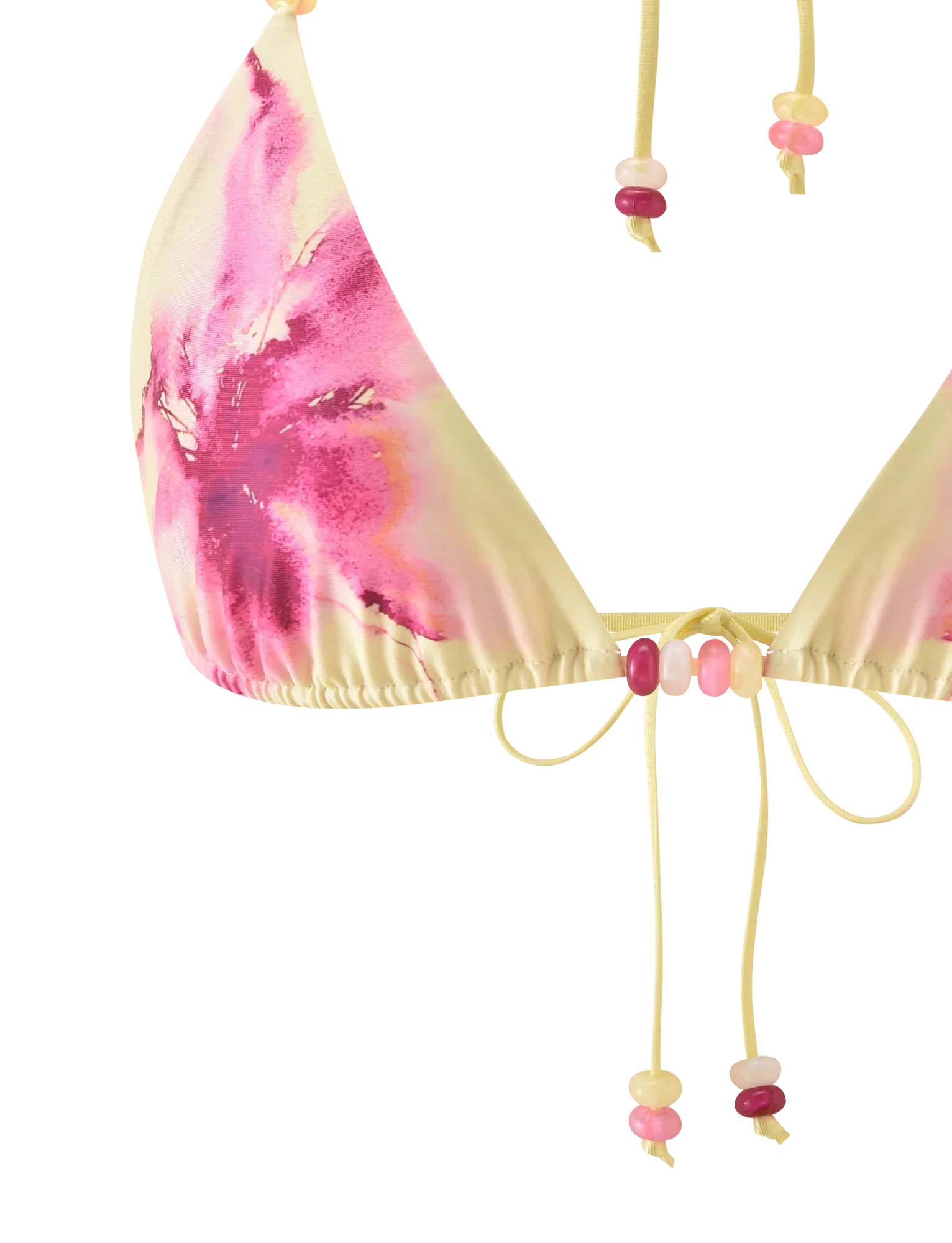 FINLEA BIKINI TOP WATERCOLOUR FLORAL