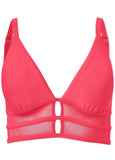Long Line Bikini Top Sunset Pink