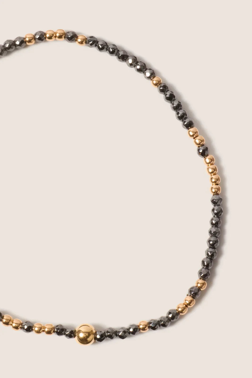Hope Unwritten Faceted Hematite 2mm Bead Bracelet