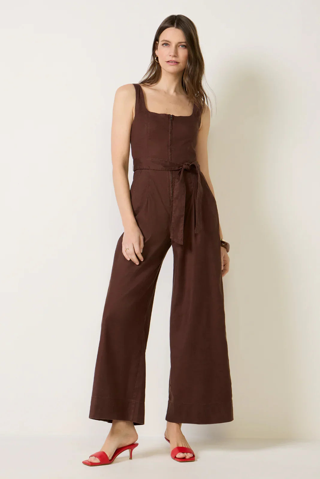 Nicole Stretch Linen Jumpsuit