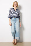 Kimberly Stripe Tipping Pullover