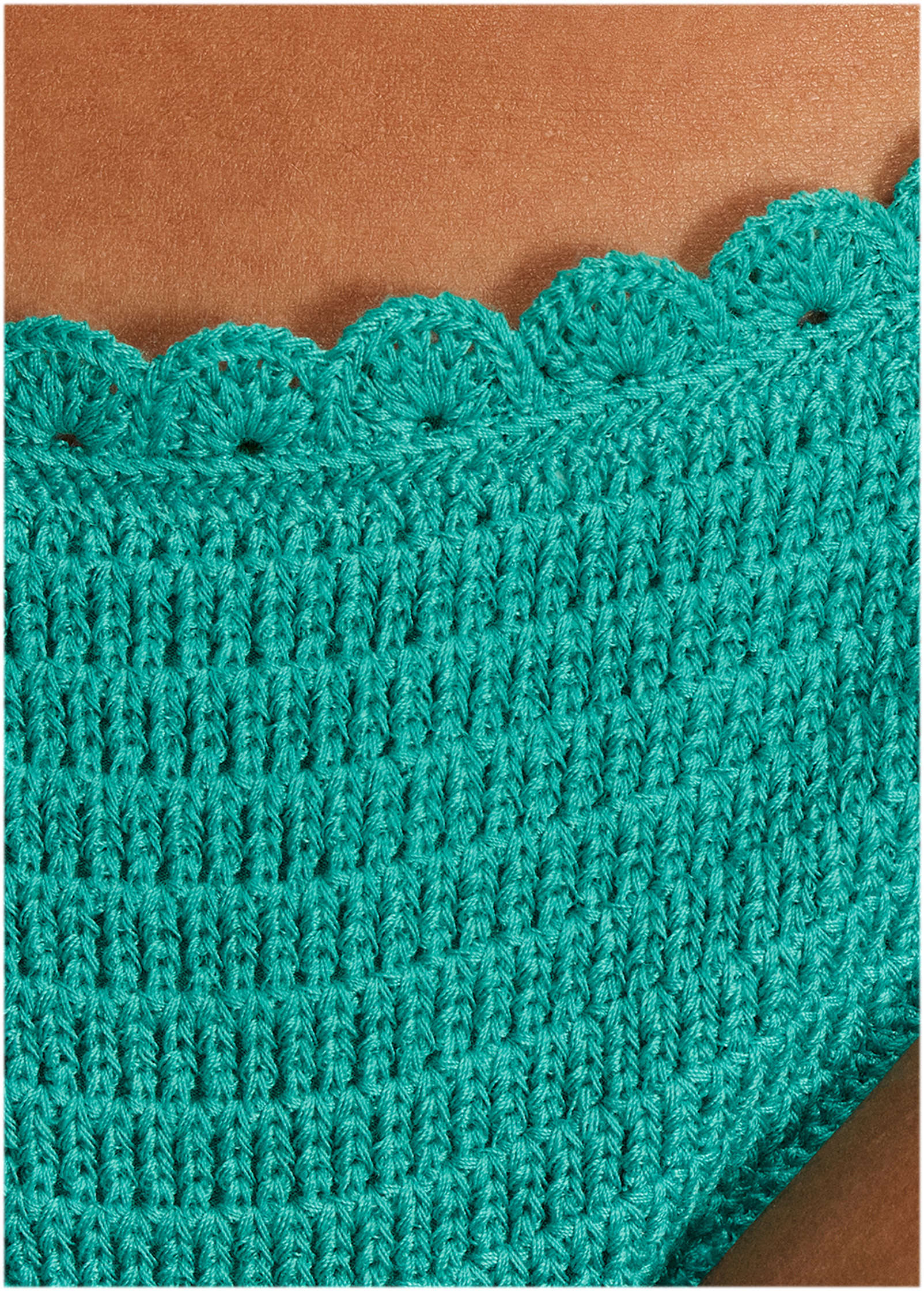 Crochet Bali Bikini Bottom Tropical Green