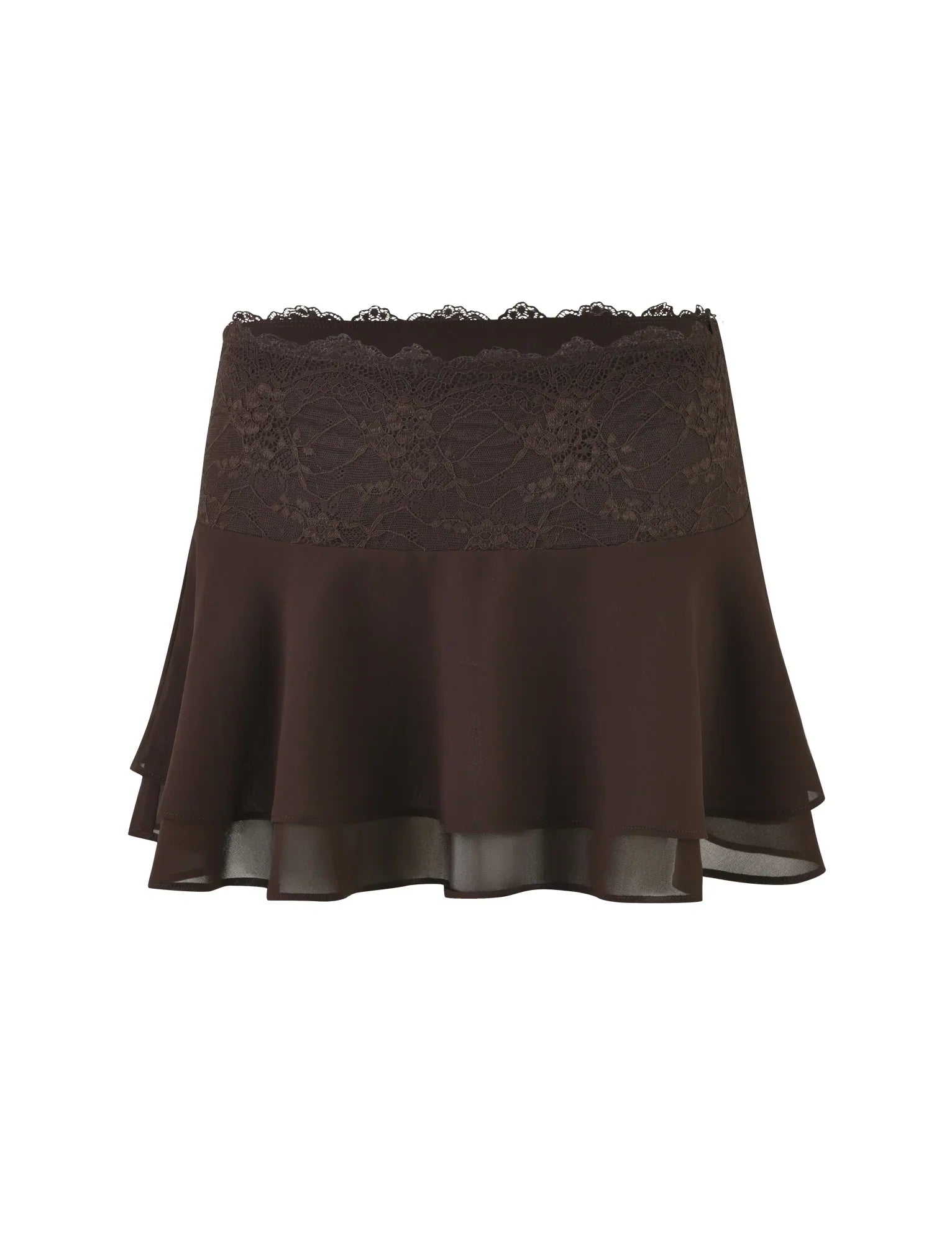 INDIGO MINI SKIRT BROWN CHOCOLATE