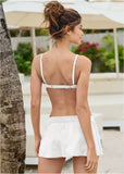 Push Up Bikini Top Pearl White
