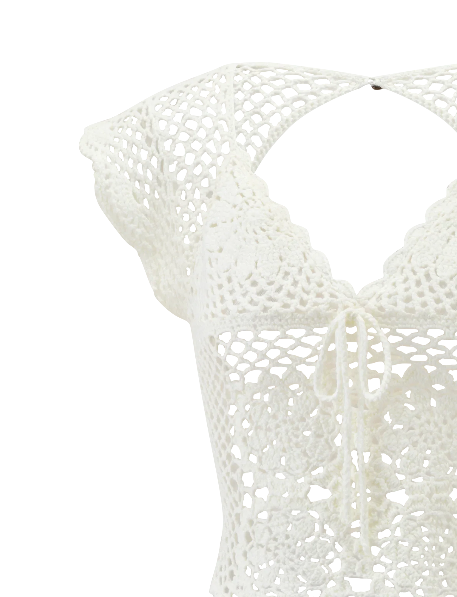 SASHA CROCHET TOP IVORY