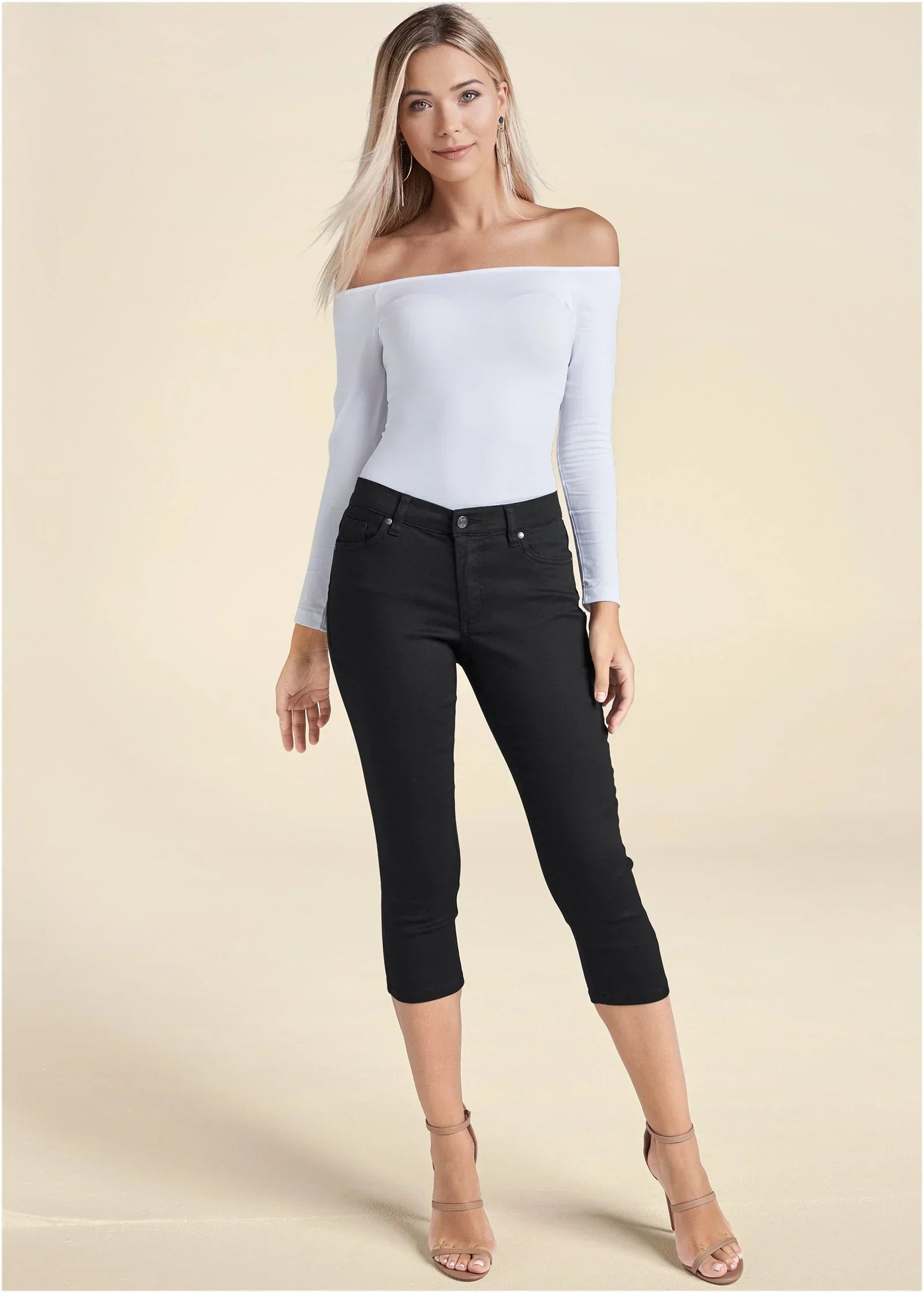 Cindy Capri Jeans Black