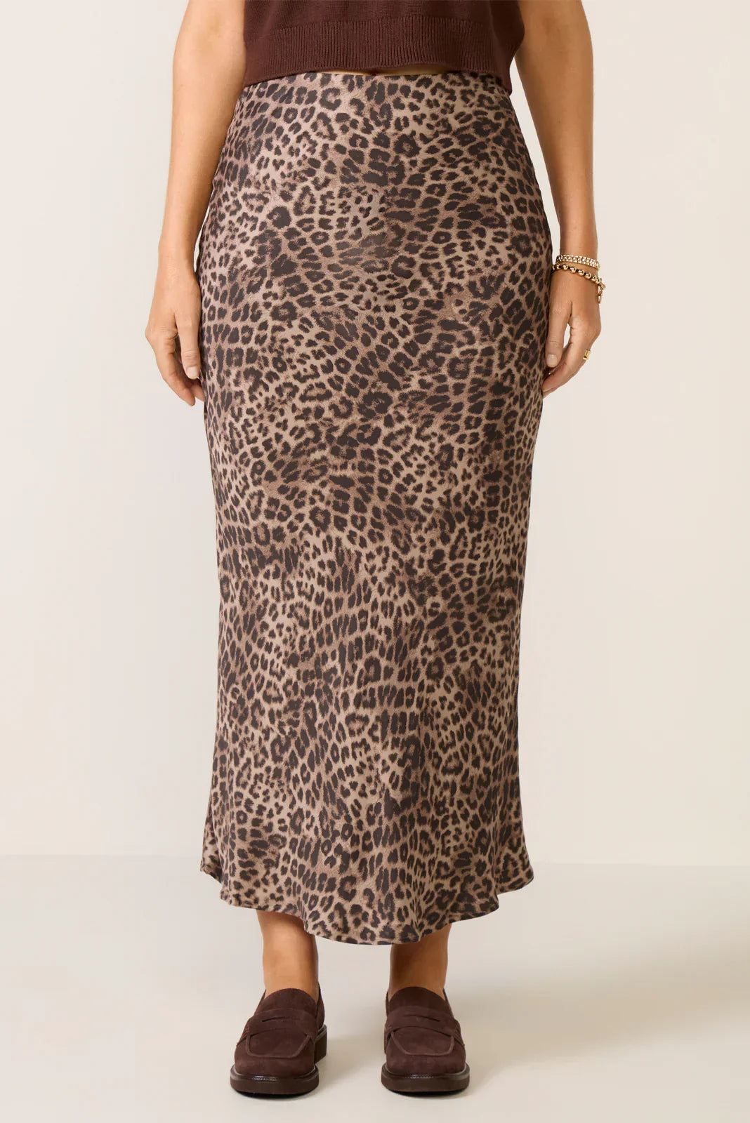 Izabel Leopard Maxi Skirt