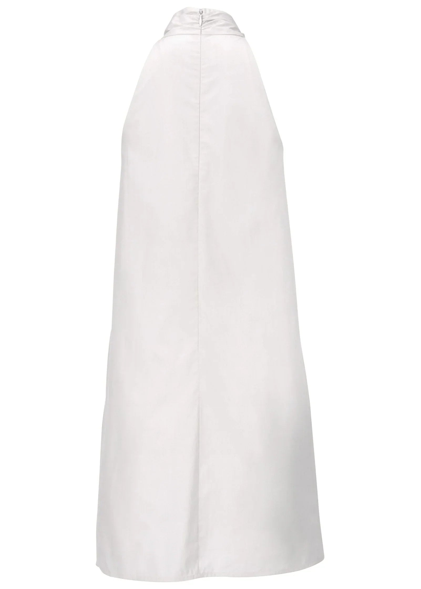 Twist Halter Dress Cloud Dancer