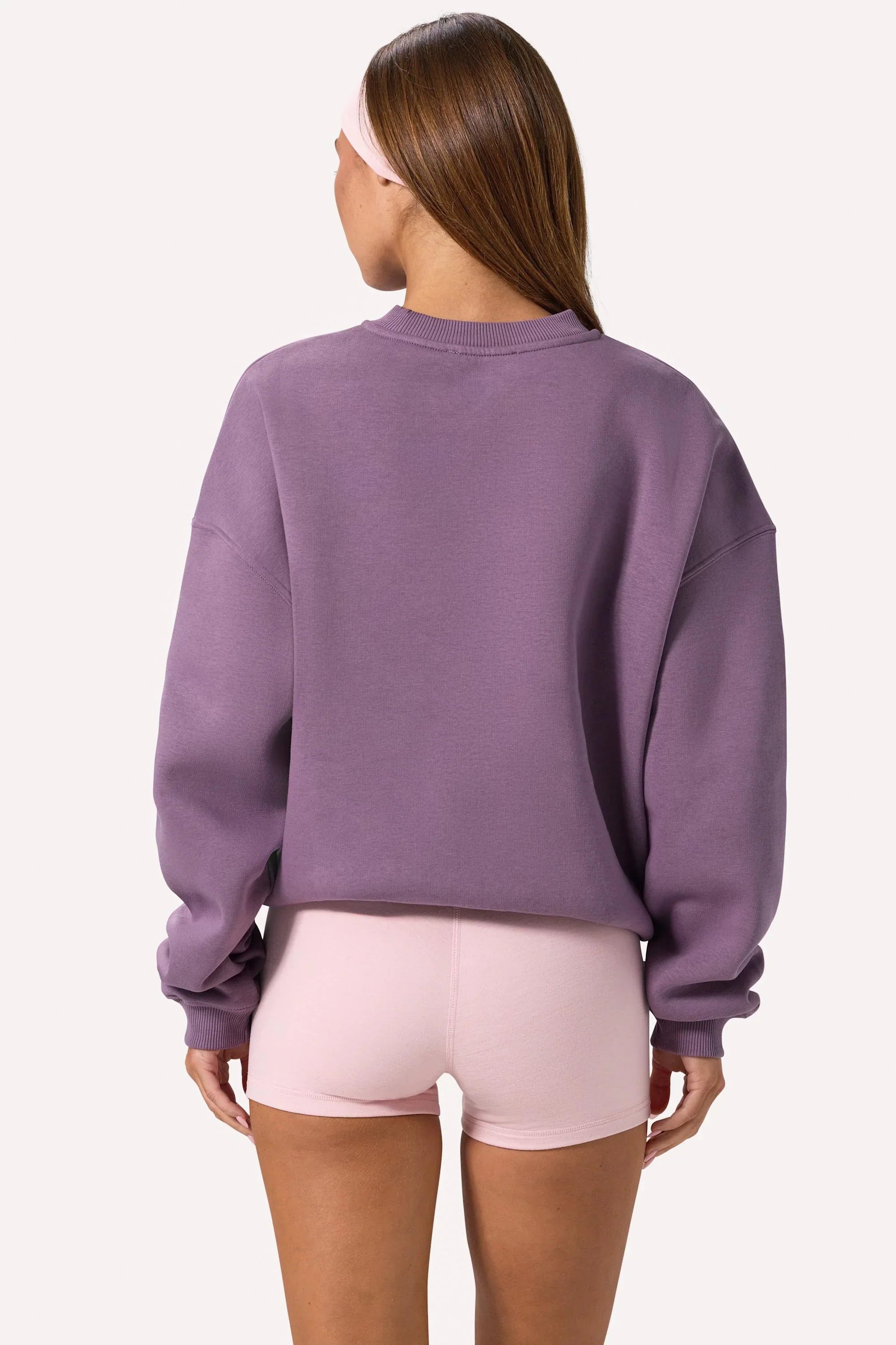 Oversized Crew Neck Jumper in Dusk
