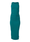 Ribbed Bodycon Midi Dress Teal