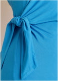 Tie Side Maxi Dress Blue