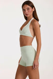 Soft Active Mini Shorts in Pistachio